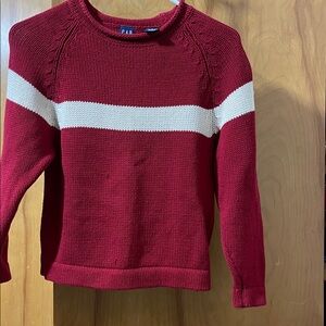 GAP Red Sweater with White Stripe